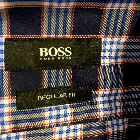 HUGO BOSS regular fit plaid shirt, size XL - Picture 2 of 6